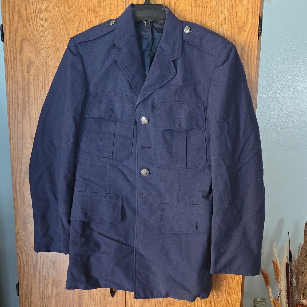 Men's Navy Blue Military Style Jacket